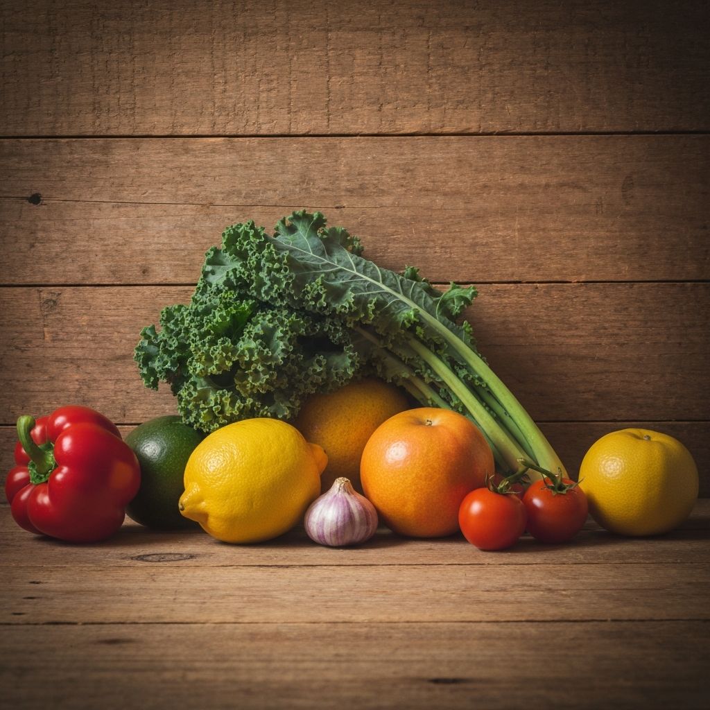 Natürliche Lebensmittel Zusammenstellung